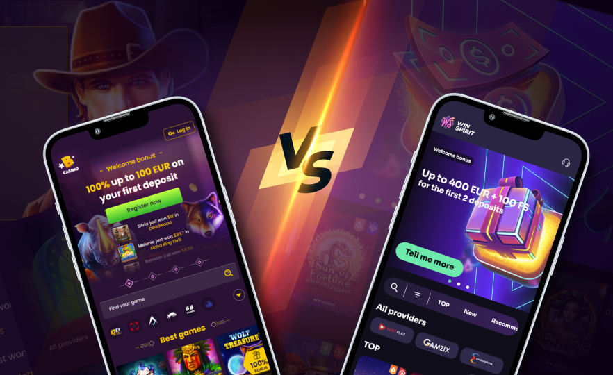 Bizzo Casino Mobile vs WinSpirit Casino Mobile 