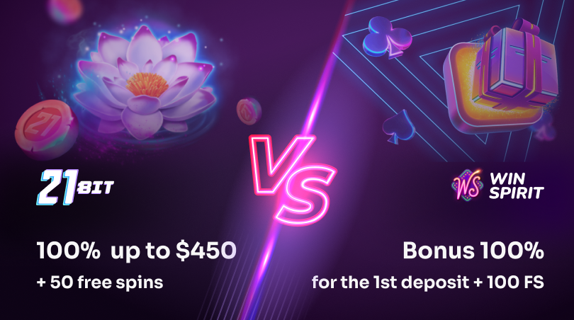 21bit Casino bonus; WinSpirit Casino Bonus